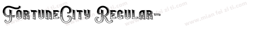 FortuneCity Regular字体转换